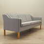 Vintage Sofa 3-Sitzer Buchenholz Textil Grau 1970er Jahre 9