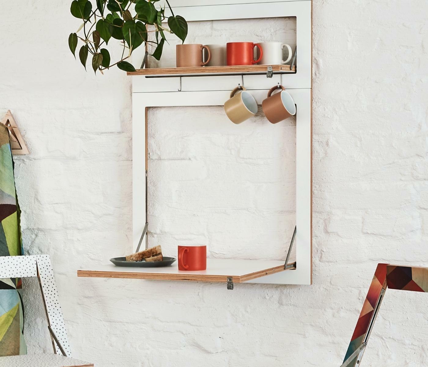 Fläpps Kitchen Table Wood White 60 x 60 cm 0