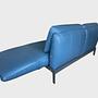 Sofa Leder Metall Petrol 3