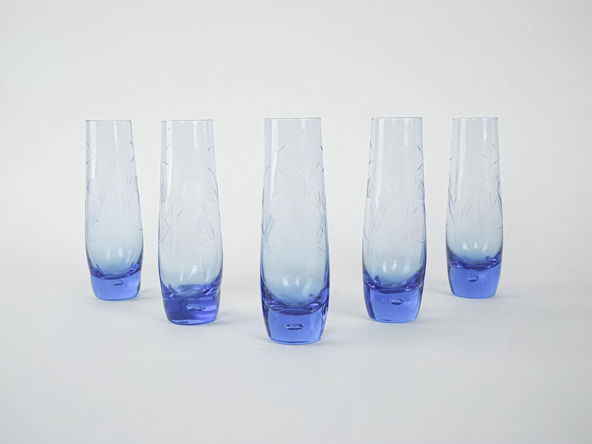 Brillen-Set Blau 1980er Jahre 2