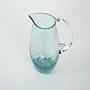 Glass jug Light blue 1970s 5