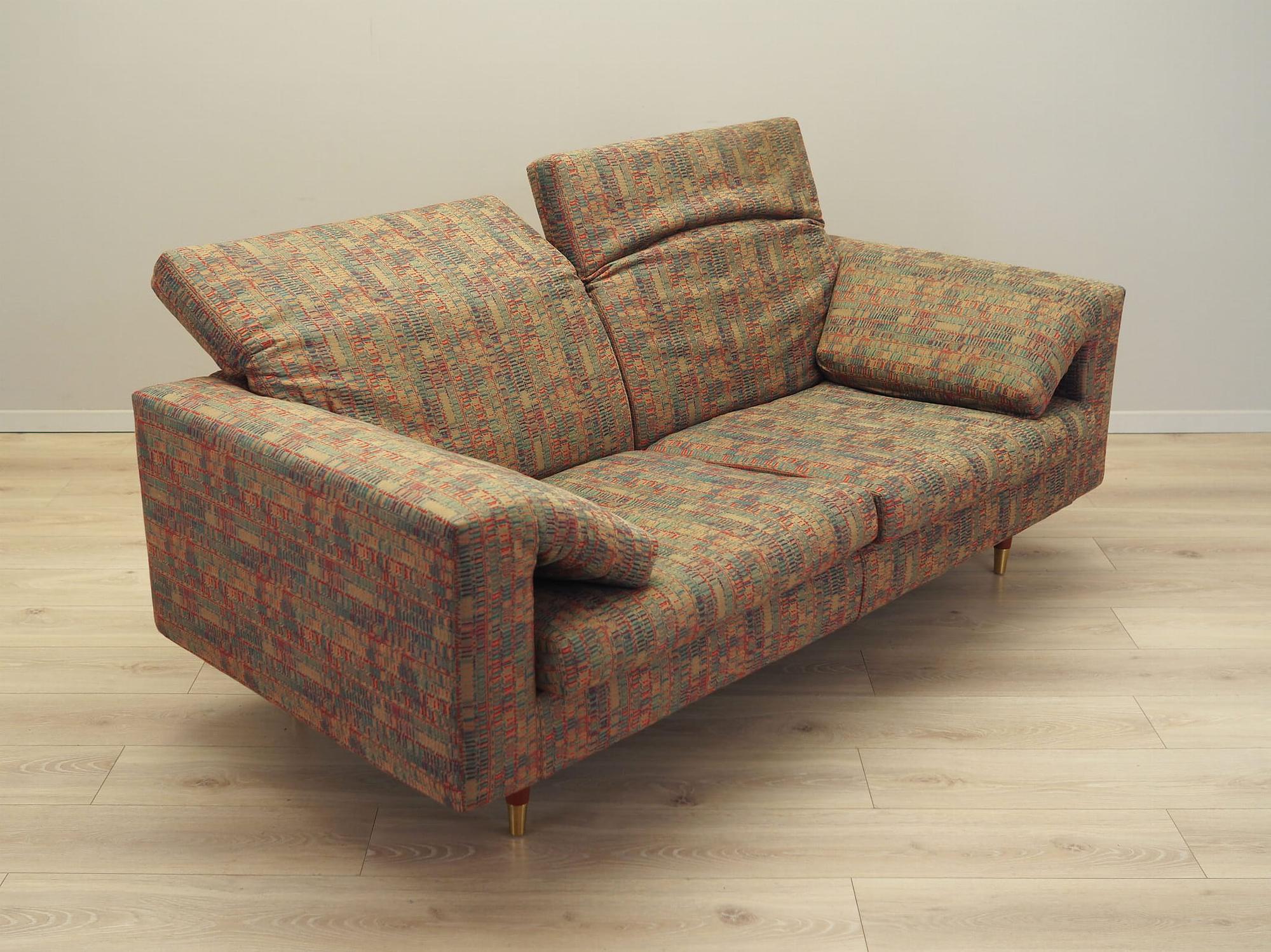 2-seater sofa brown 1960s 6