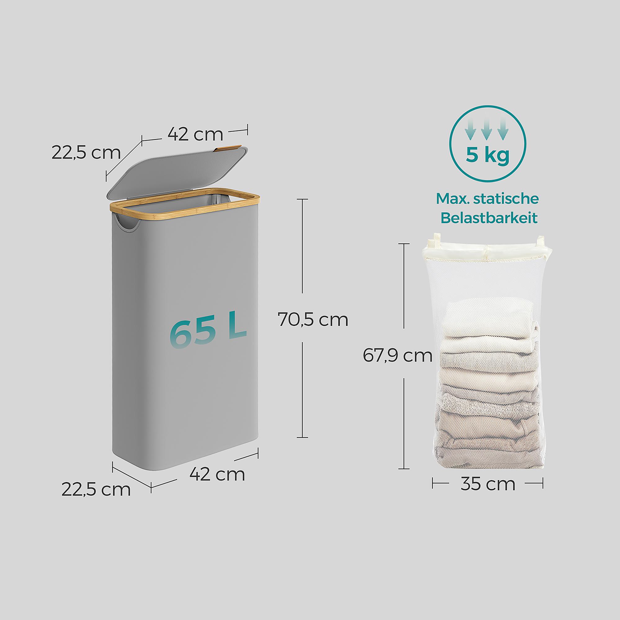 Jufta Wäschekorb Grau 4