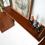Module shelf teak brown 1960s 12