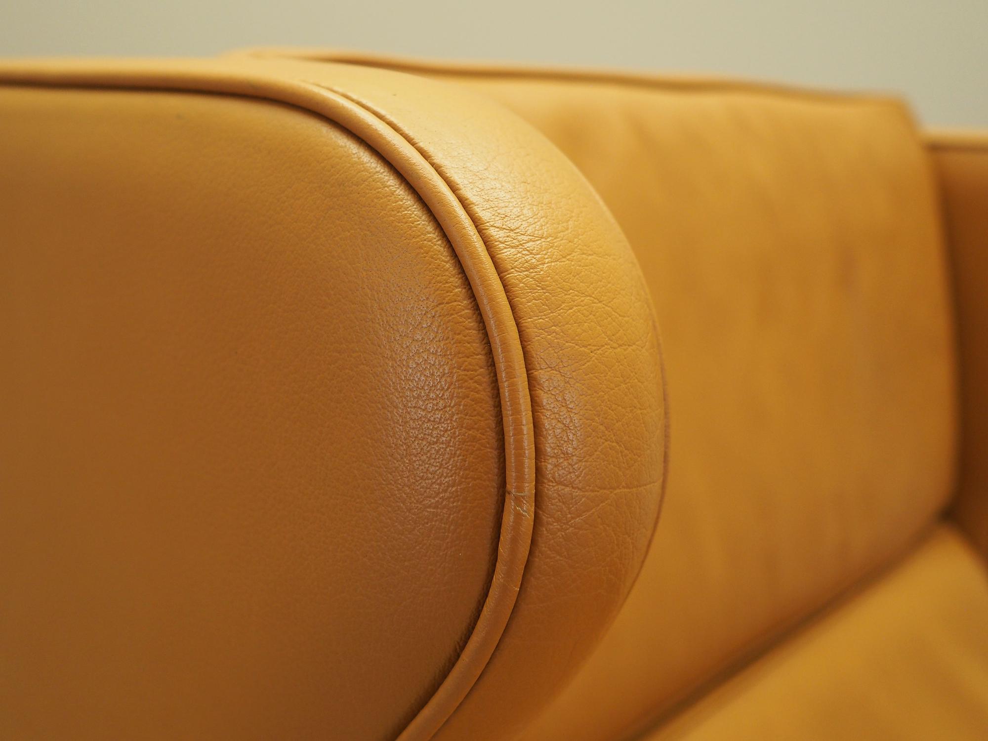 Armchair Leather Orange 1970s 10