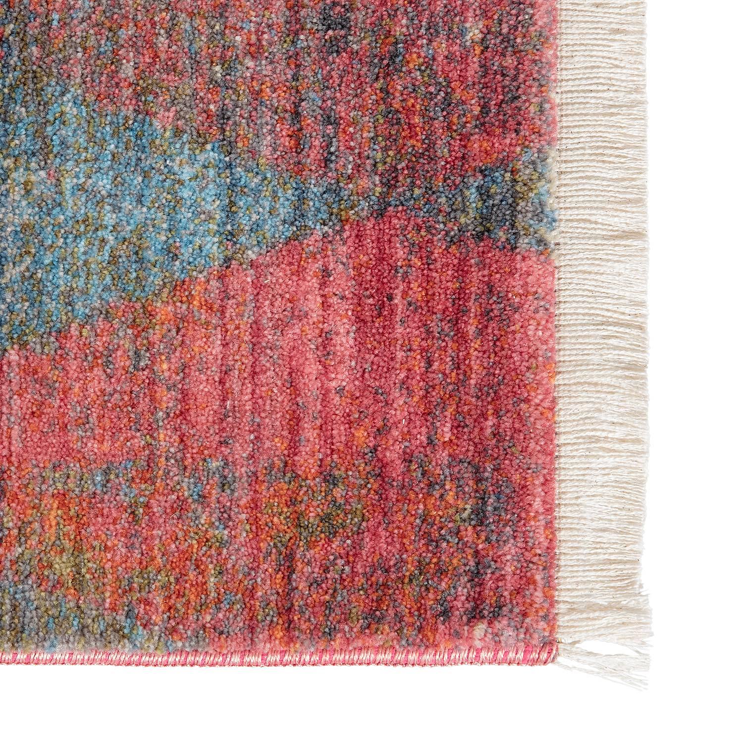 Kurzflorteppich Mystik X Rot Grün 70 x 140 cm 4