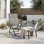 Lindy Garden Lounger Set of 2 Aluminum Grey 3