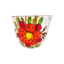Vintage Blumentopf Handbemalt Mehrfarbig 1960er Jahre 0