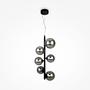 Dallas Pendant light mouth-blown glass Black Ø 29cm 1