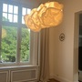 Cloud LED Pendelleuchte XL Polyester Creme 1