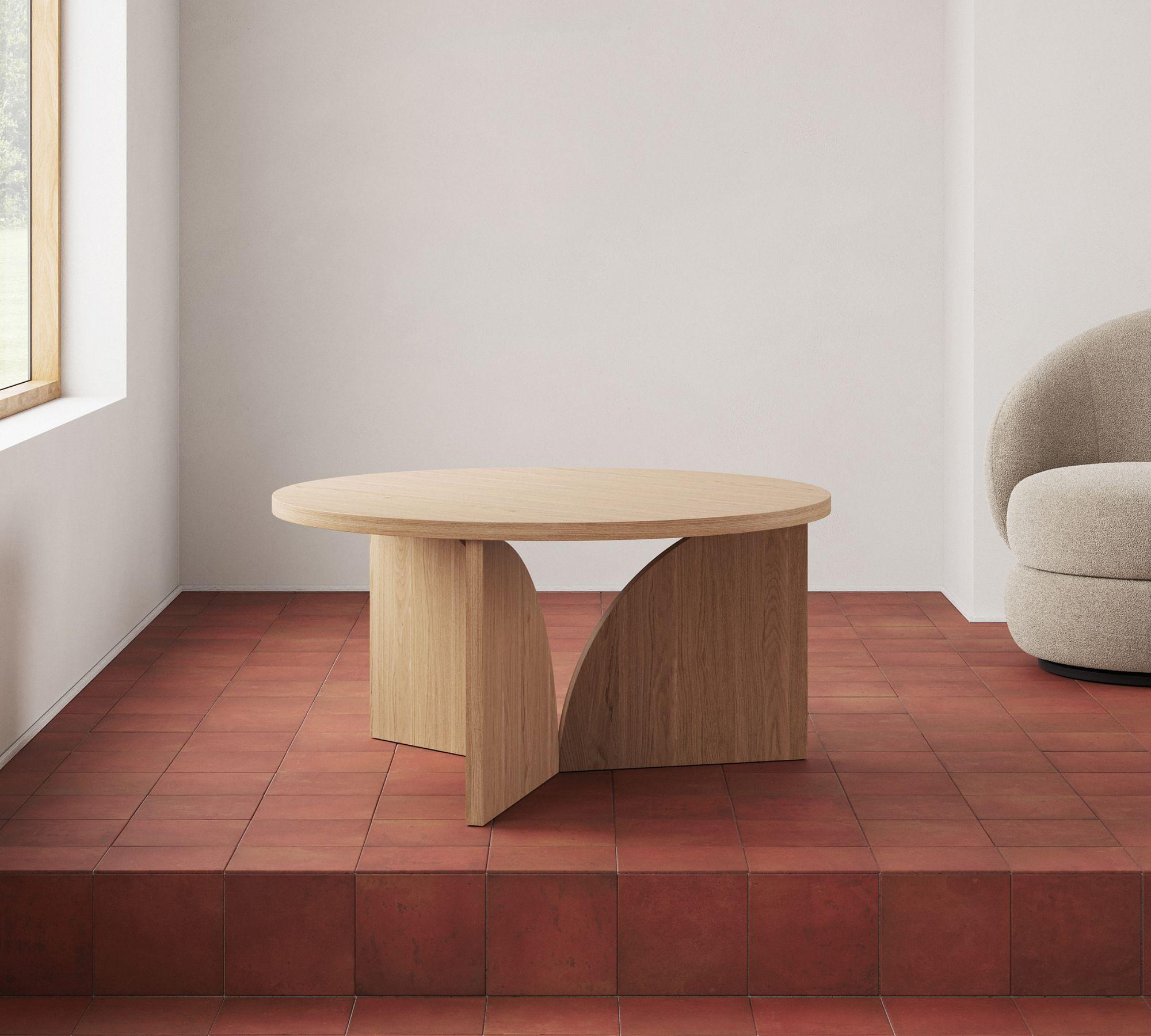 Cece Coffee Table Oak Ø 70 cm 2