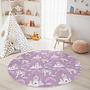 Unicorn children's rug Multicolored Ø120cm 3