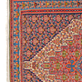 Kilim Senneh Teppich Braun 1