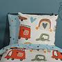 Autos Kinderbettwäsche Baumwolle 135x200cm Kissen 80x80cm 3