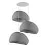 3-Flammig Wabi Sabi Nami Pendelleuchte Beton Grau 5