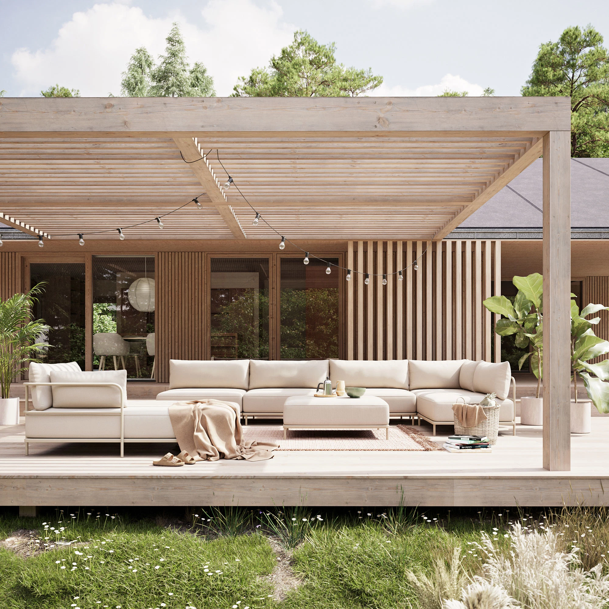 Vincent Outdoor 1-Sitzer Modul Rechts Sandshell 3