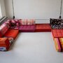 Vintage Hans Hopfer Mah Jong Modulares Sofa Mehrfarbig 4