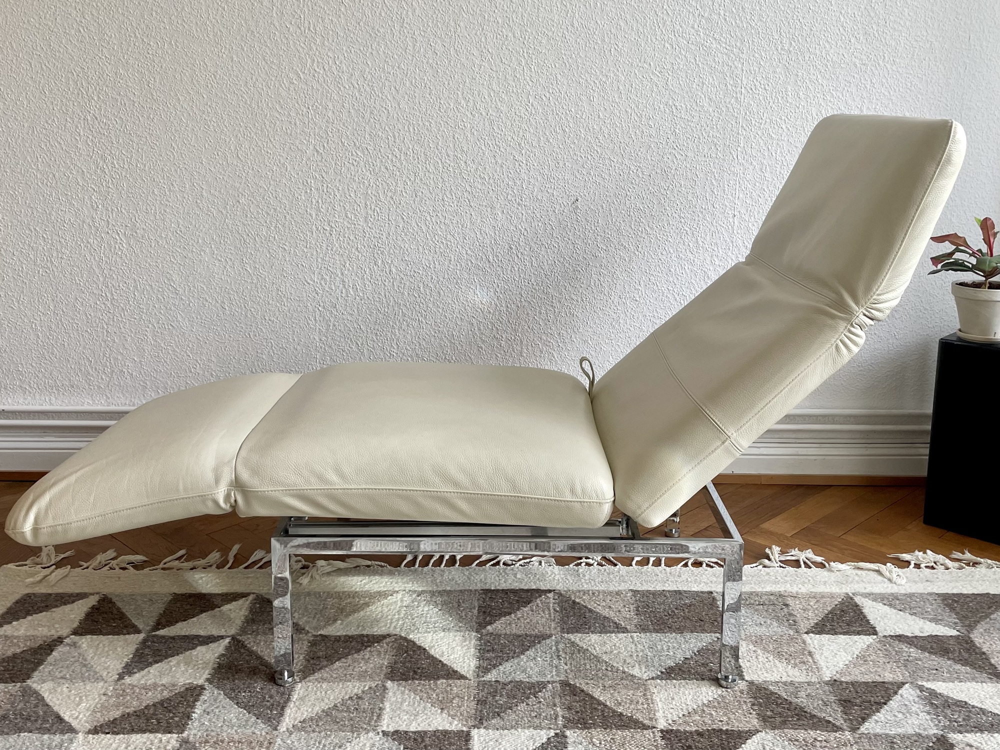 2x Roro Sessel Leder Creme 3