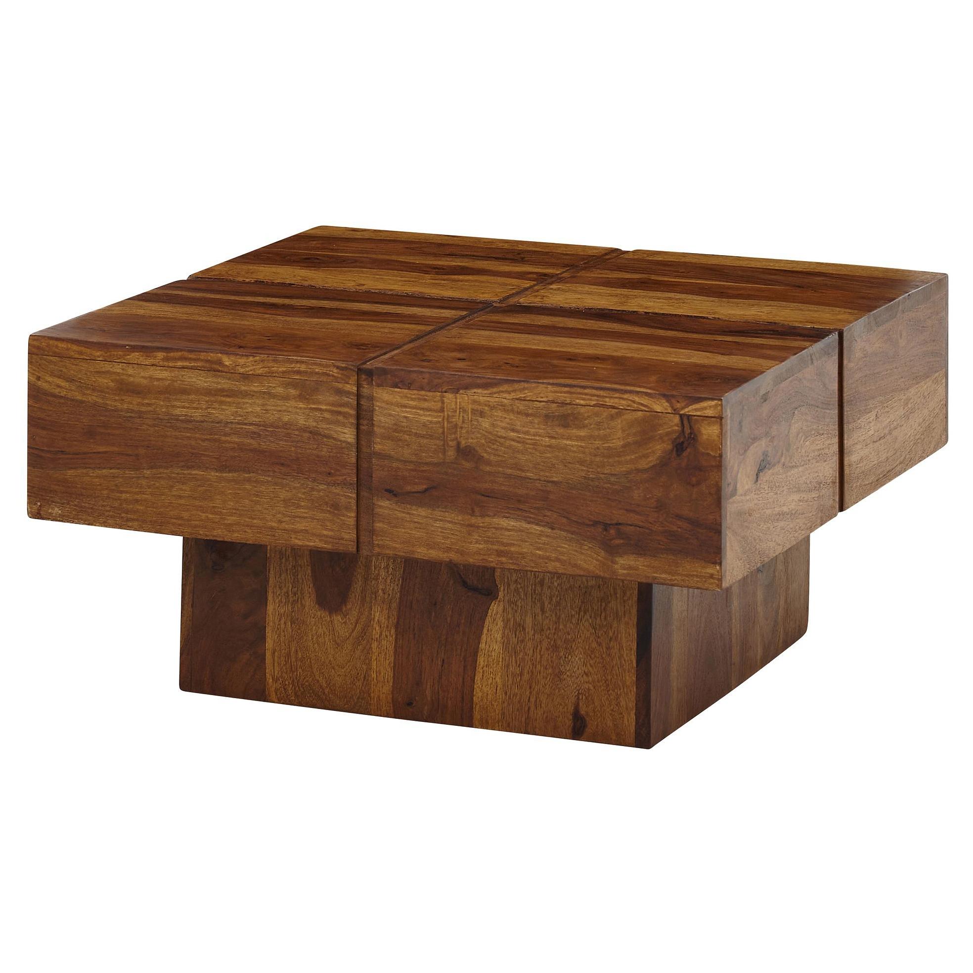 Coffee Table Dalwitz Sheesham Solid Dark Brown 0