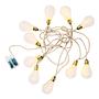LED-Lichterkette BULB LIGHTS IV Klarglas / Jute 10-flammig 0