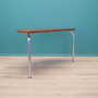 Vintage table, half-round, teak wood, metal, brown, 1970s 3