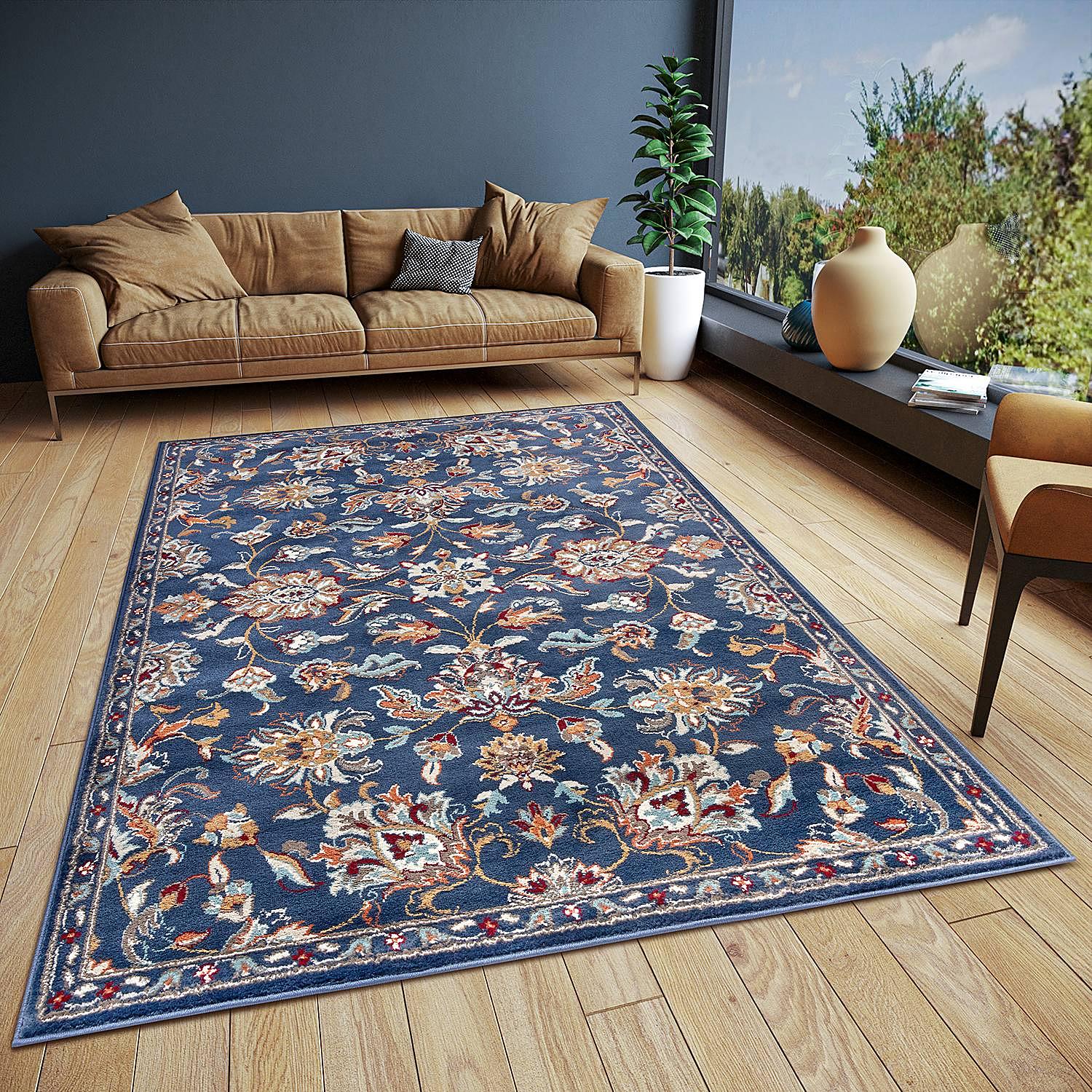 Caracci Orientteppich Polypropylen Dunkelblau 140 x 200 cm 2