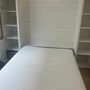 Schrankbett Holz Weiß  6