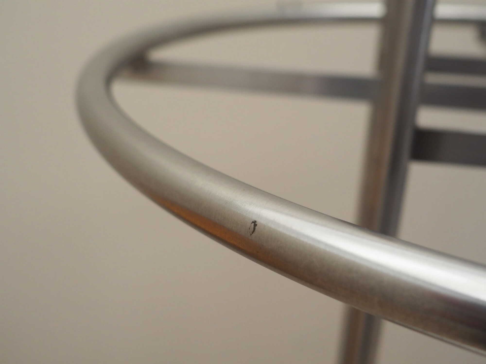 Vintage coat rack metal silver 1990s 5