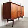 Vintage Highboard Teakholz Braun 1970er Jahre  4