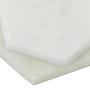 4x Coaster Marble White 4