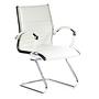 PARMA V Chair Cantilever Leather White 1