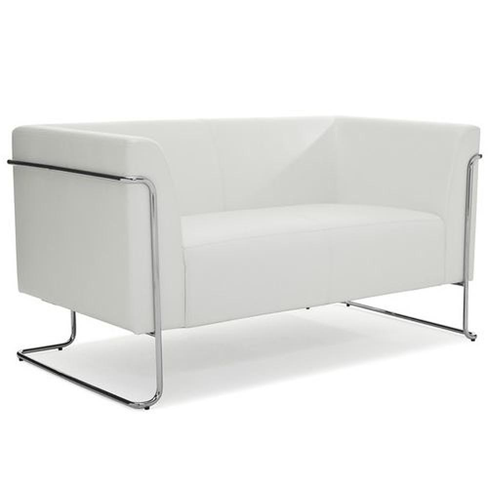 CURACAO Loungesofa Kunstleder Weiß 2