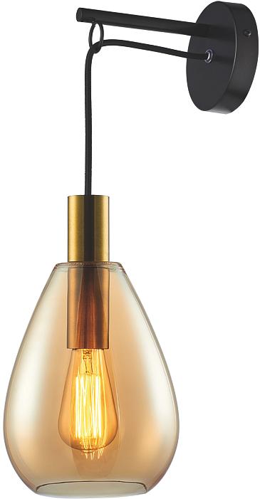 Wandleuchte Glas Bernstein 0