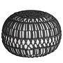 Pouf Castelo Baumwollstoff Schwarz 0