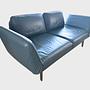 Sofa Leder Metall Petrol 0