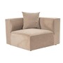 Modulsofa Links 1-Sitzer Leinen Cappuccino 1