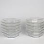 5x Vintage Art Deco Revival Schale Bleikristall 1960er Jahre 8