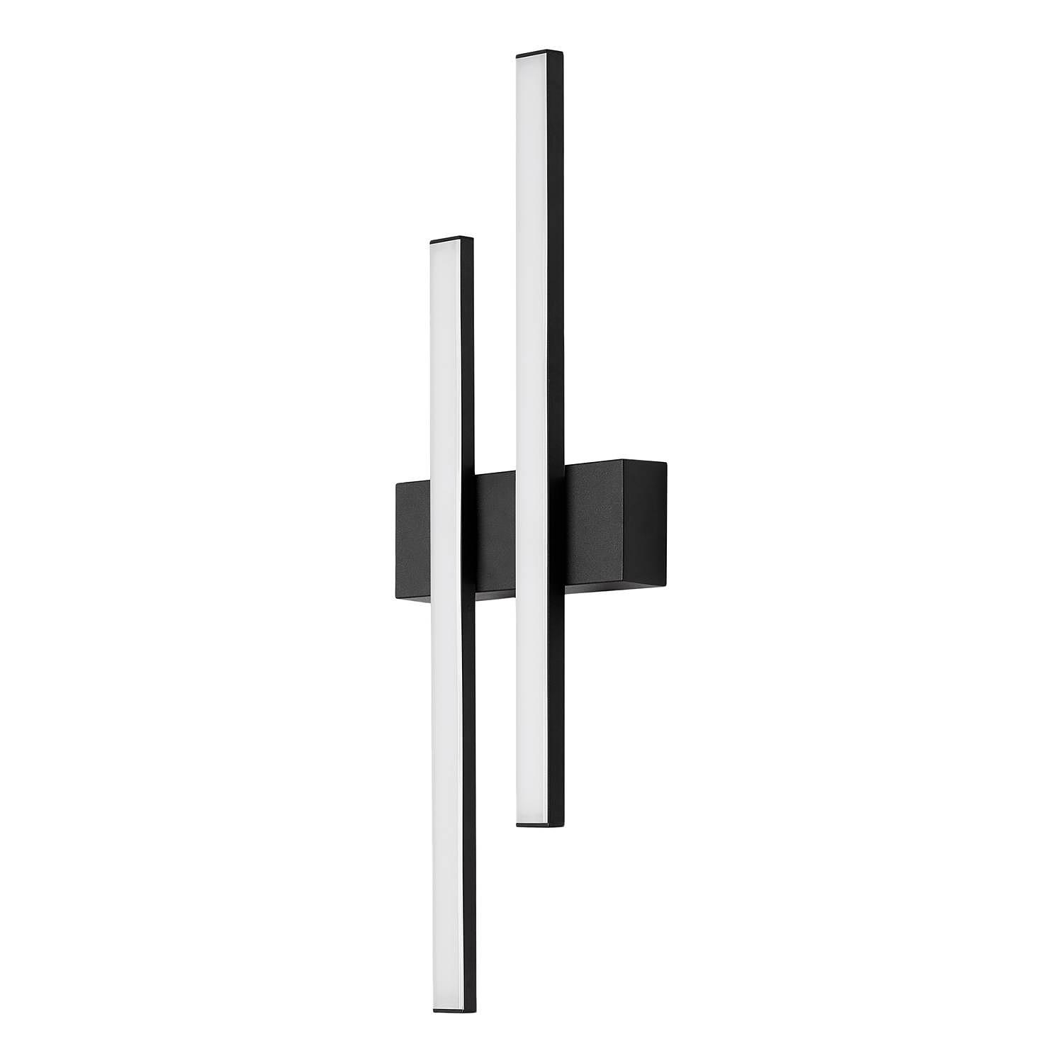 Graz I Wall light 2-light Polycarbonate Iron Black 0