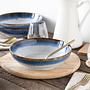 4x Schale Cascade Blau 0