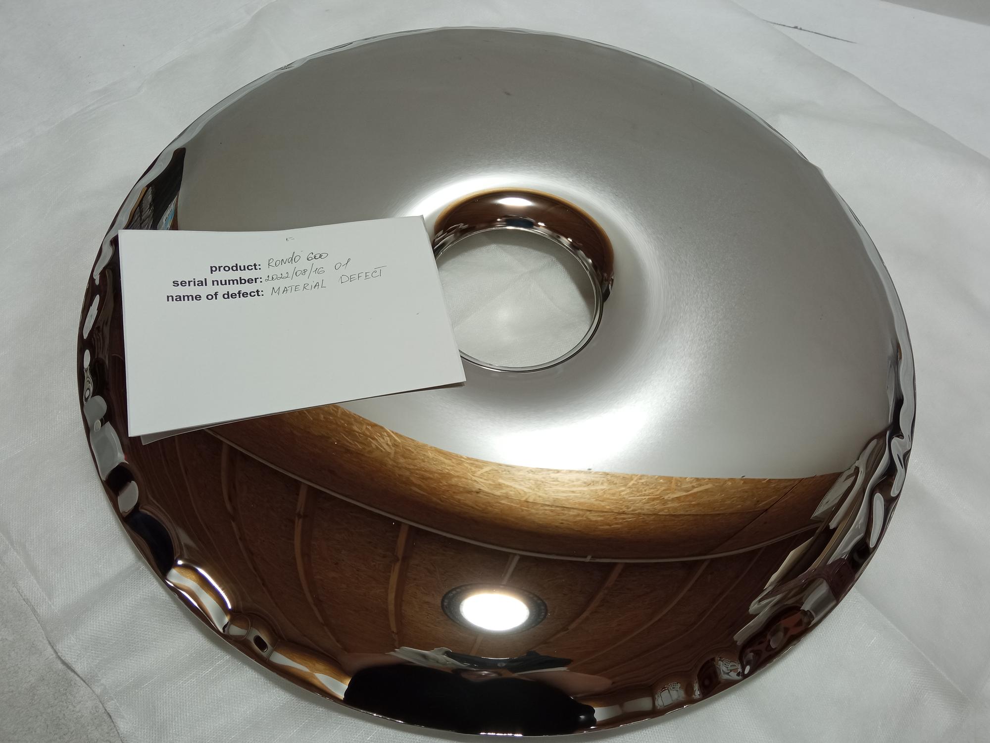 Rondo Mirror 600 Stainless Steel Inox Polished Silver 2