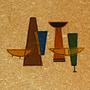 Couchtischtablett Art-déco Holz 1930er Jahre 5
