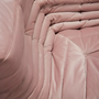 Togo Corner Sofa Velvet Light Pink 7