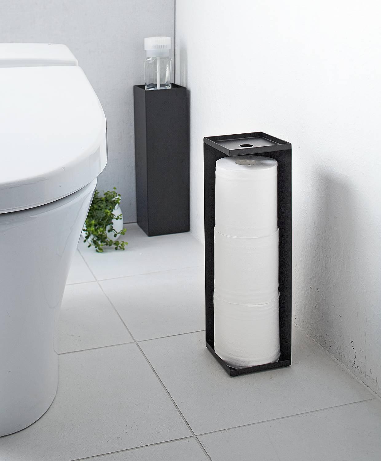 WC-Rollenbehälter Tower Stahl Schwarz 4