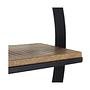 Rundes Weinregal Mangoholz Metall 4