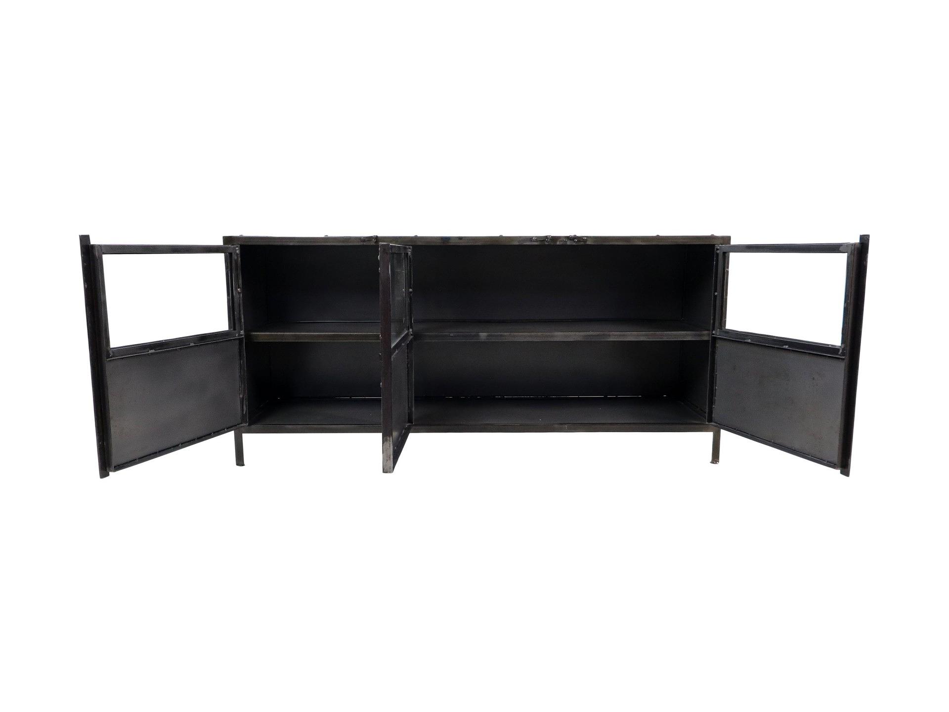 Brooklyn Sideboard Metall Glas 2