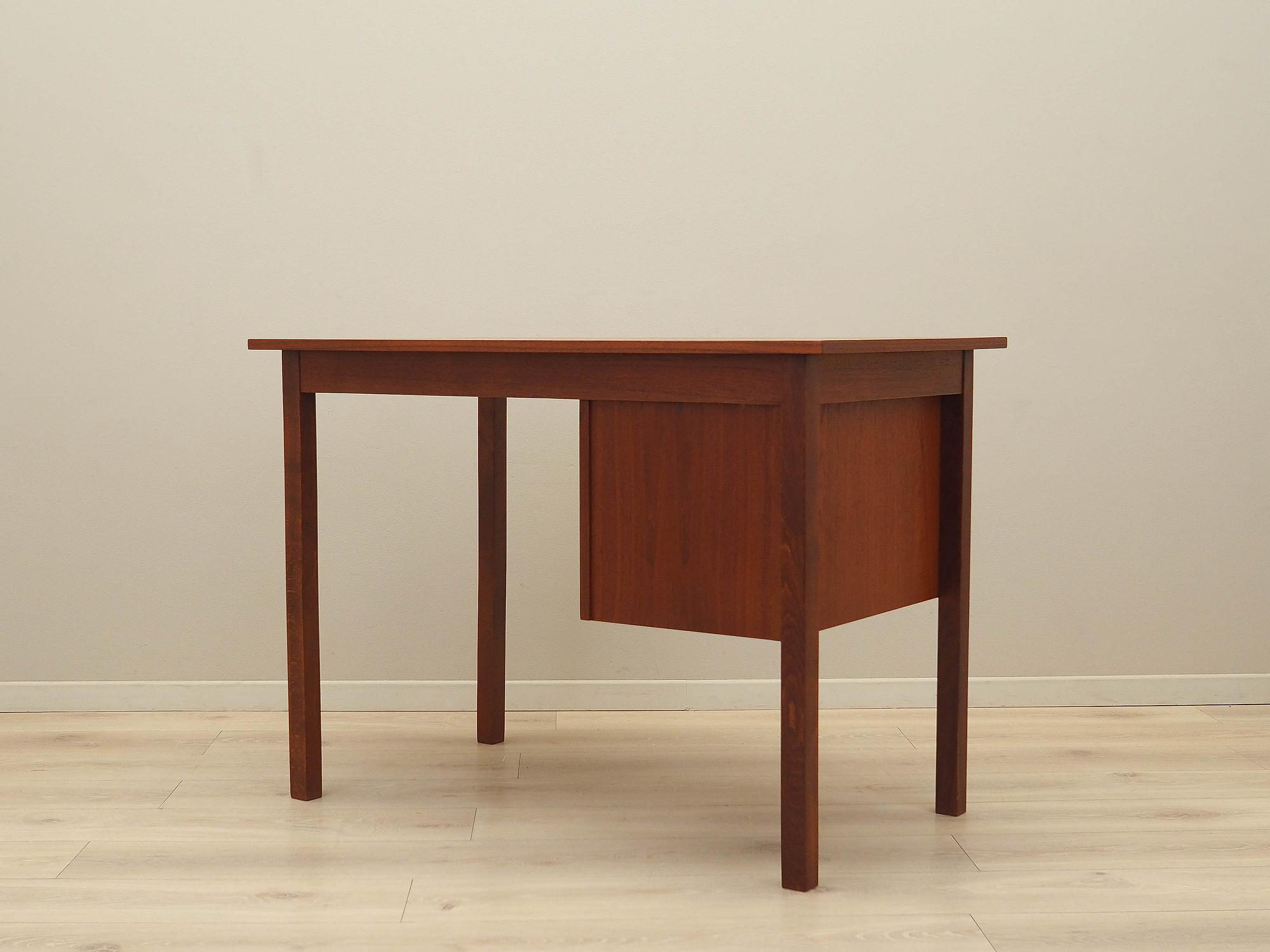 Teak desk Brown 1970s 13