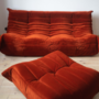 Togo Lounge Set 2-tlg. Cord Orange 1