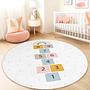 Hopscotch Regenbogen Kinderteppich Mehrfarbig ⌀150cm 1