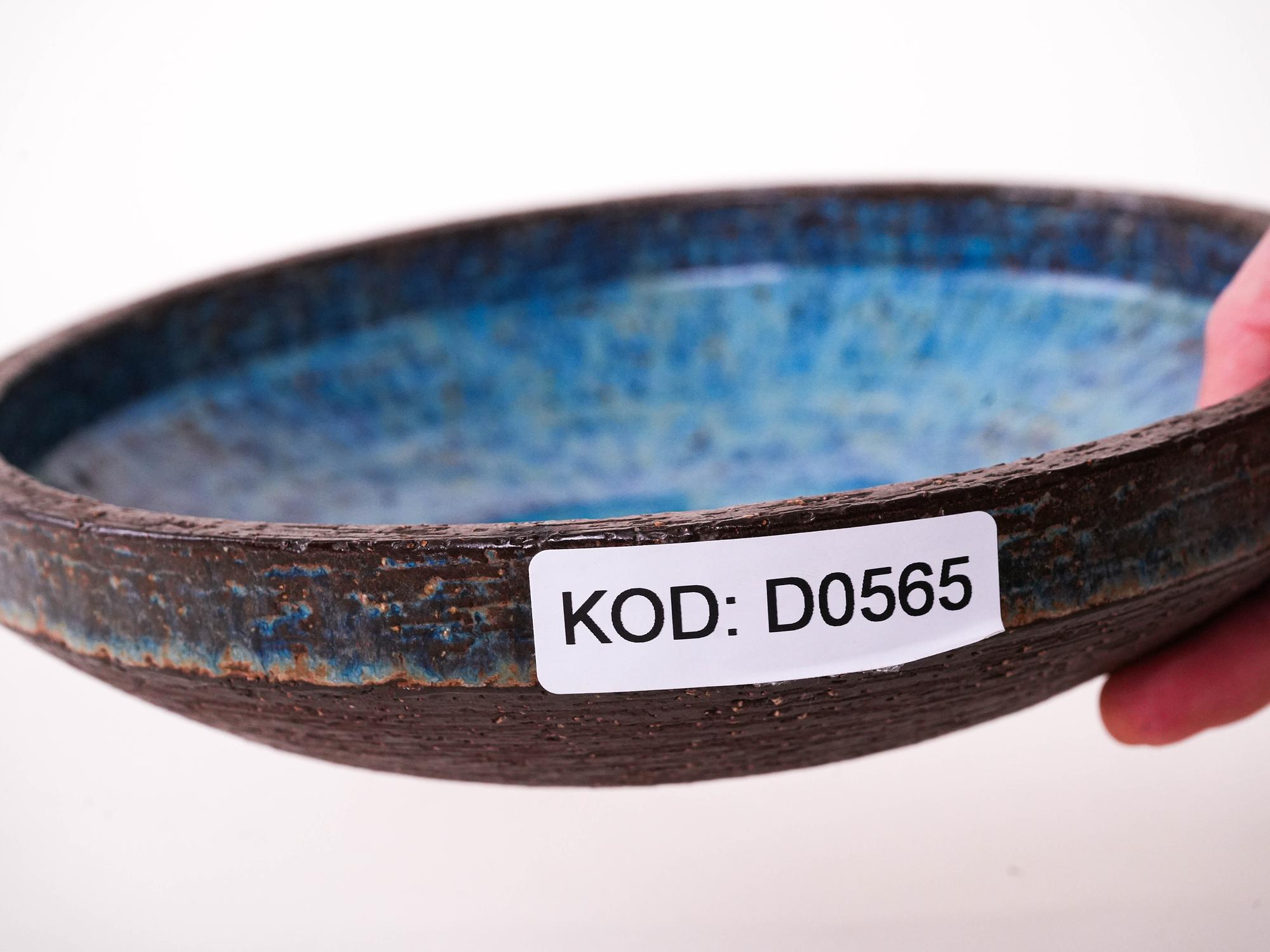 Keramikplatte, dänisches Design, 1960er Jahre, h 5