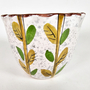 Vintage Blumentopf Handbemalt Mehrfarbig 1960er Jahre 1